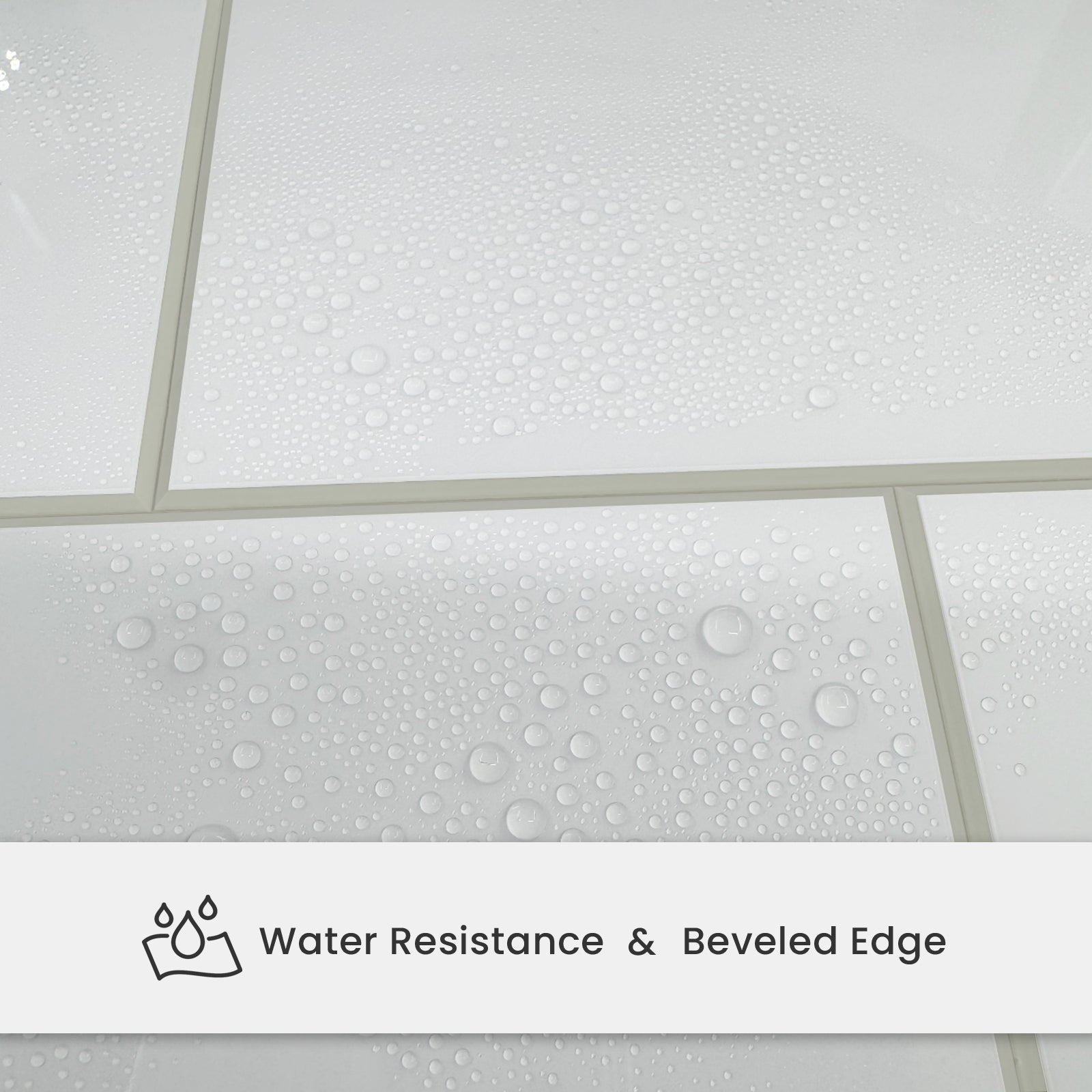12" x 12" Subway Glossy Pure White Peel and Stick Backsplash Tile
