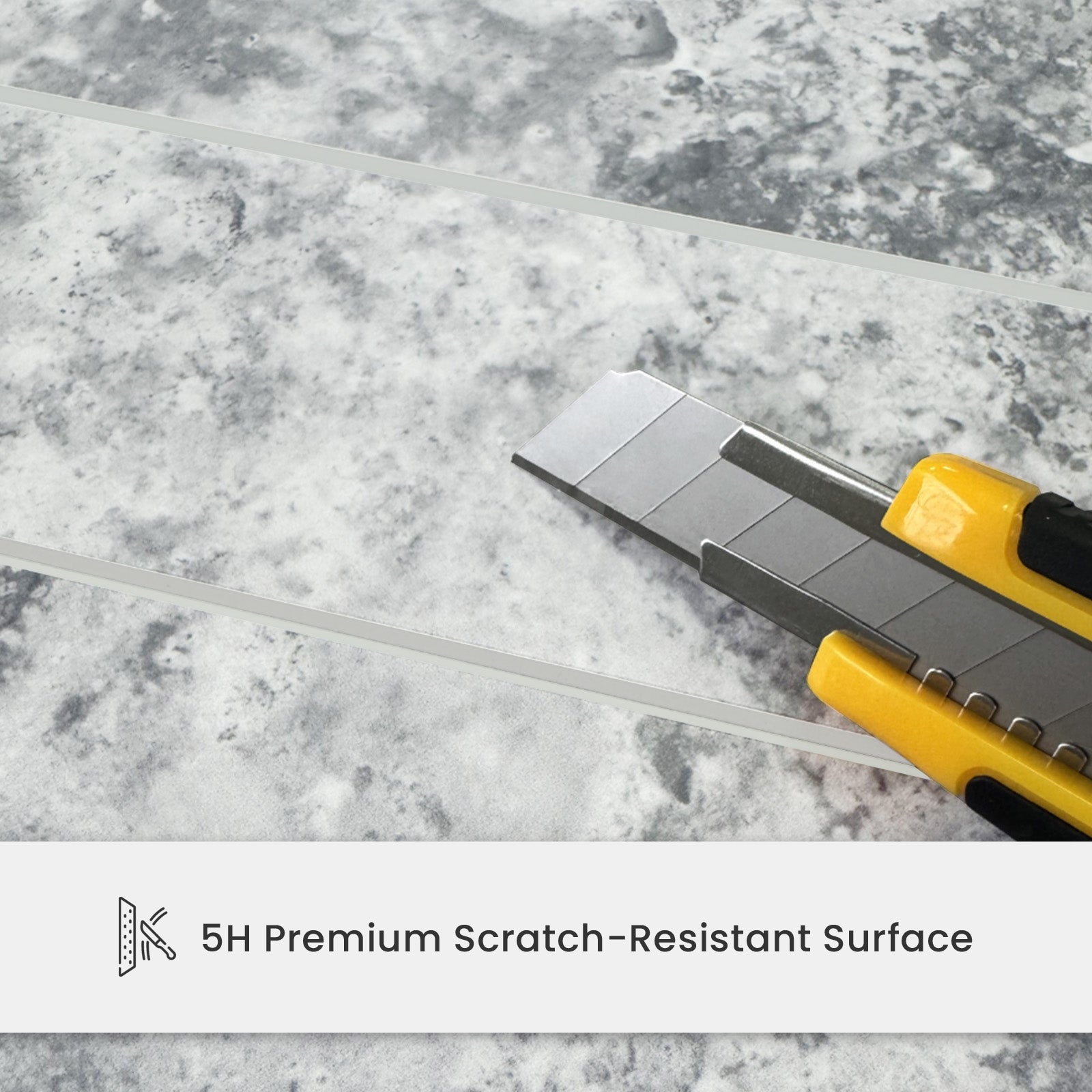 12" x 12" Subway Matte Urban Concrete Peel and Stick Backsplash Tile