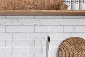 Small Kitchen Backsplash Ideas with Peel and Stick Tile