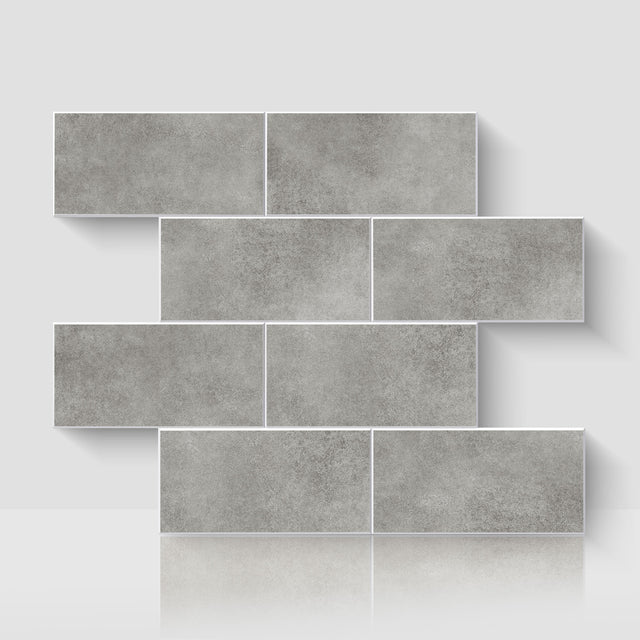 12" x 12" Subway Matte Soft Greige Peel and Stick Backsplash Tile