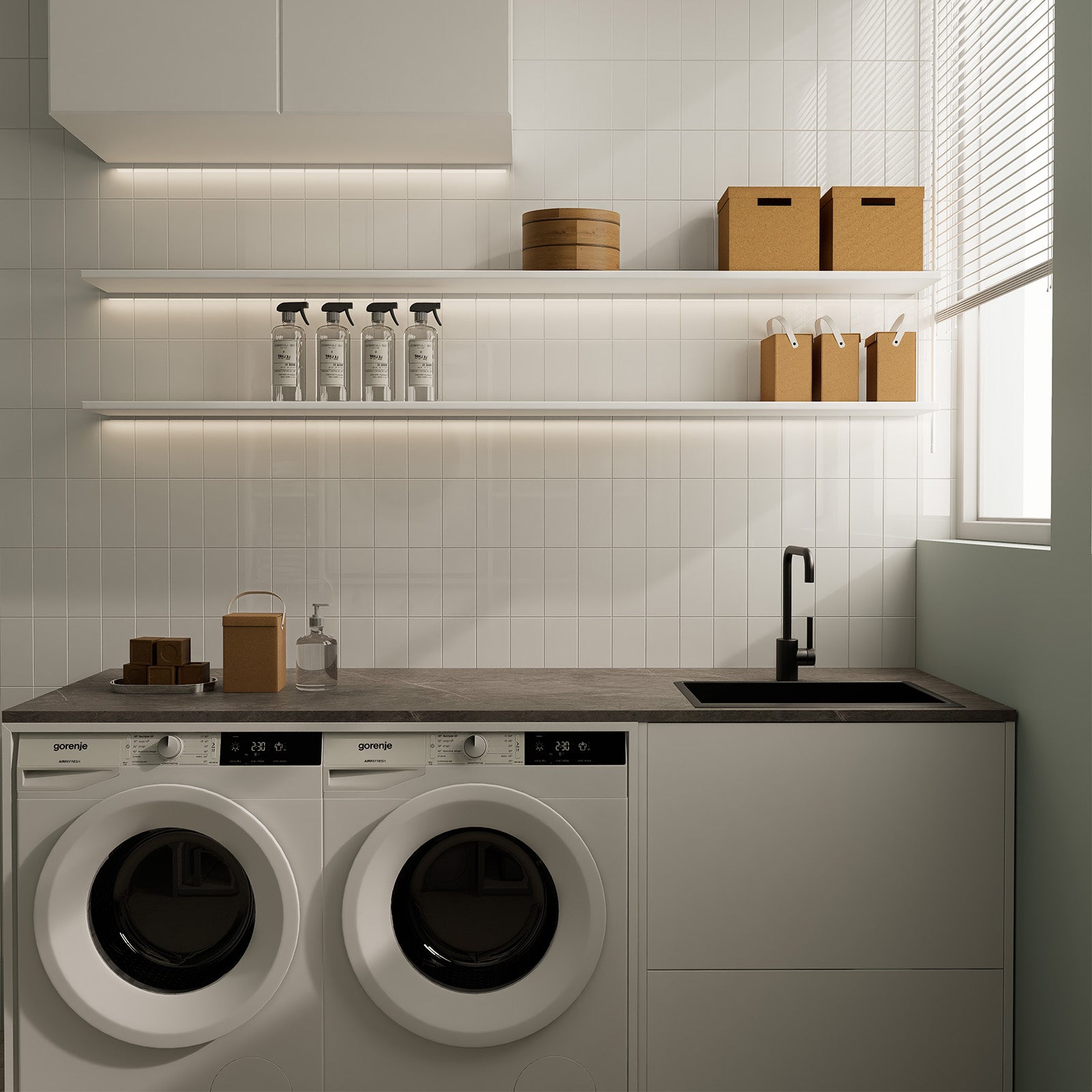 6" x 3" Rectangle Glossy Pure White Peel and Stick Backsplash Tile
