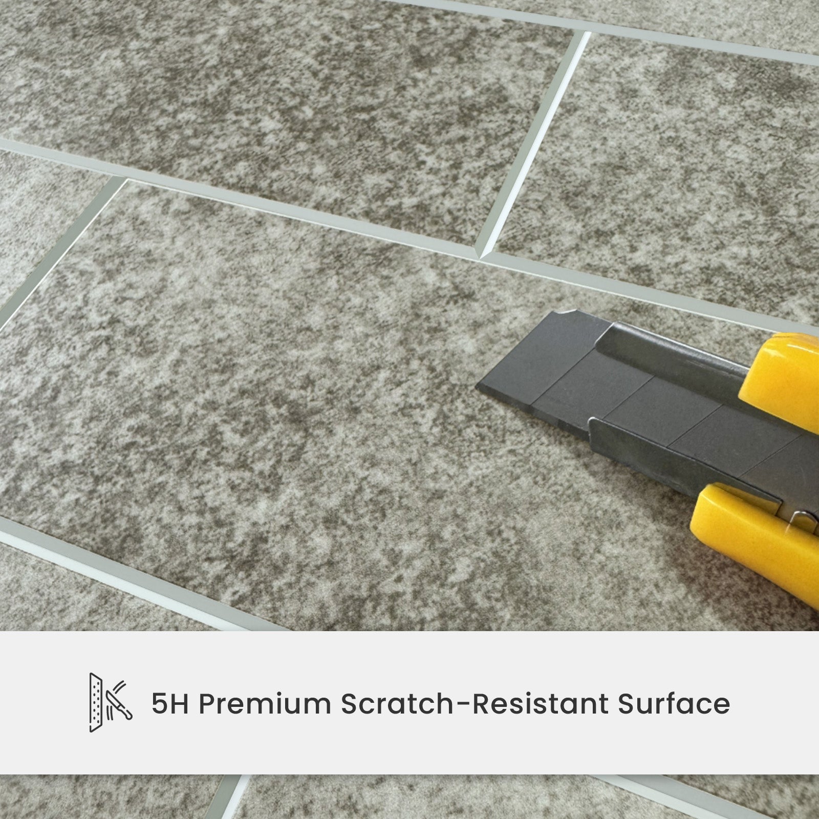 12" x 12" Subway Matte Soft Greige Peel and Stick Backsplash Tile