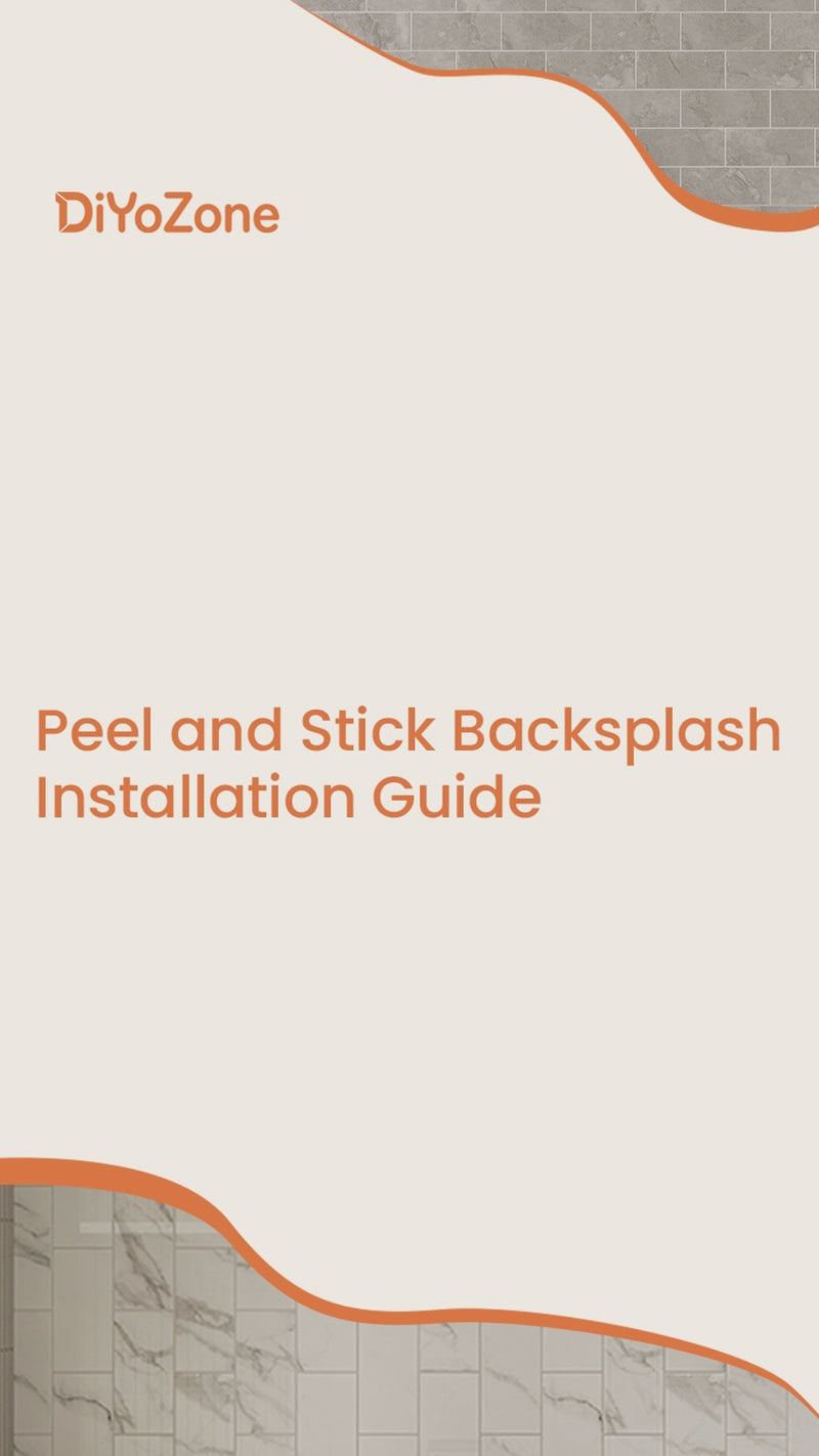 DiYoZone Peel and Stick Backsplash Installation Video For Mobile