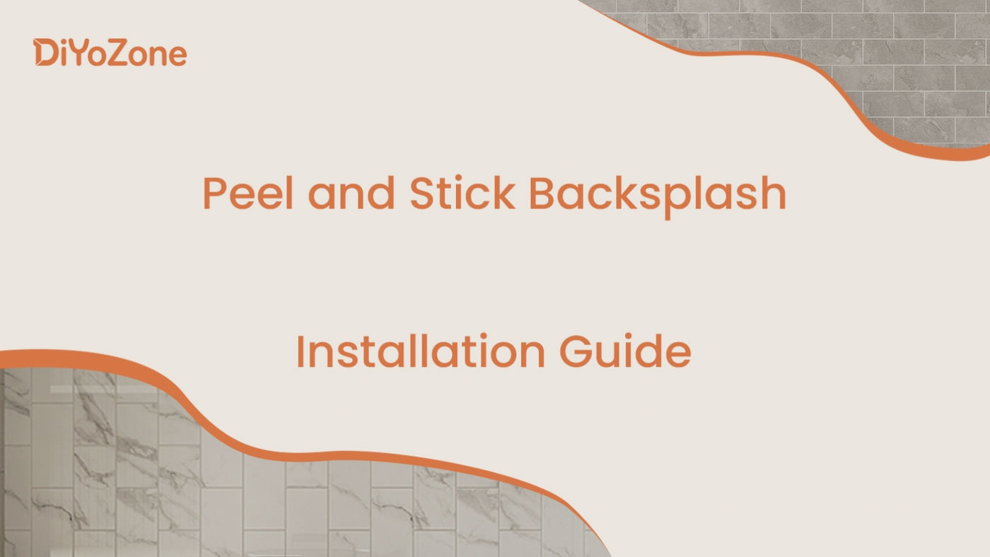 DiYoZone Peel and Stick Backsplash Installation Video For PC